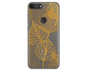 Funda Gel Transparente para Alcatel 1S 2019 diseño Hojas Dibujos