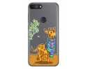 Funda Gel Transparente para Alcatel 1S 2019 diseño Jirafa Dibujos