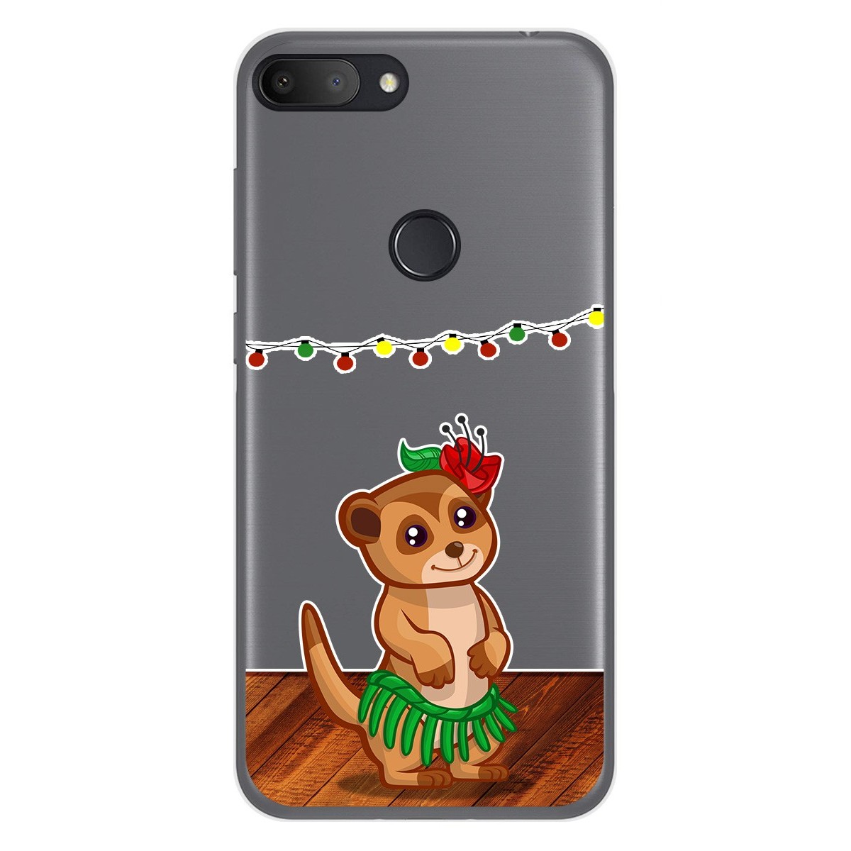 Funda Gel Transparente para Alcatel 1S 2019 diseño Suricata Dibujos