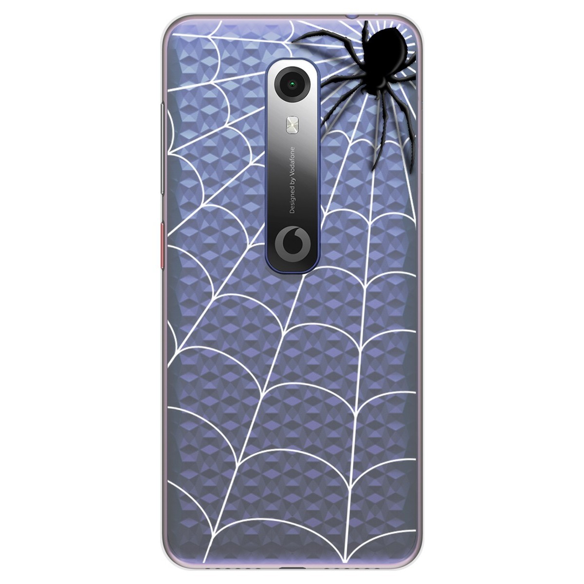 Funda Gel Transparente para Vodafone Smart N10 diseño Araña Dibujos