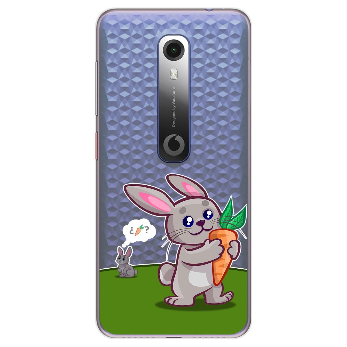 Funda Gel Transparente para Vodafone Smart N10 diseño Conejo Dibujos