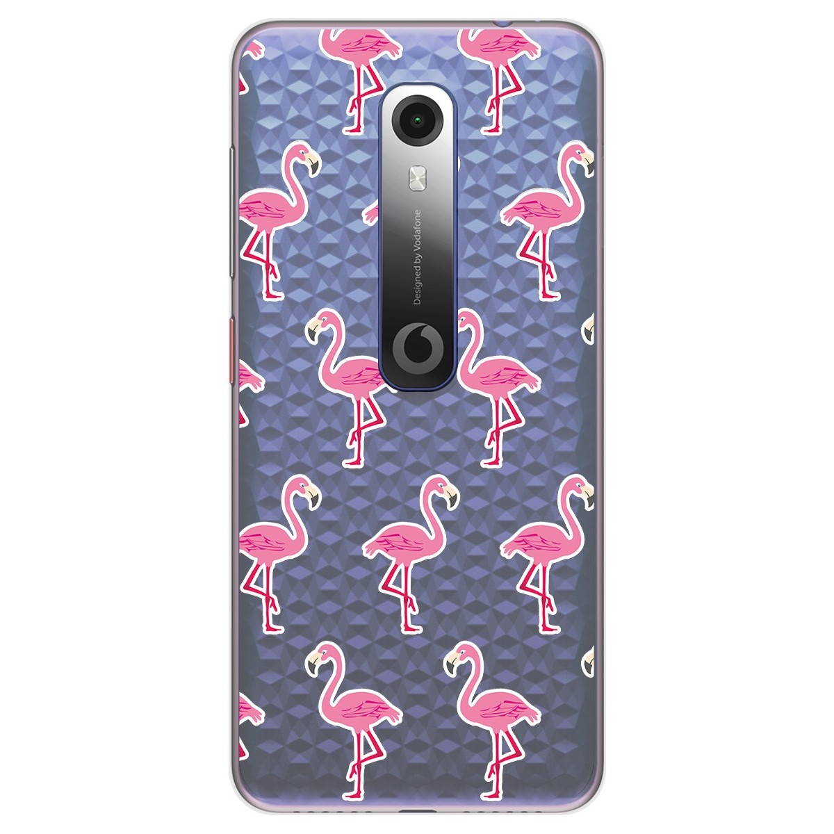 Funda Gel Transparente para Vodafone Smart N10 diseño Flamenco Dibujos