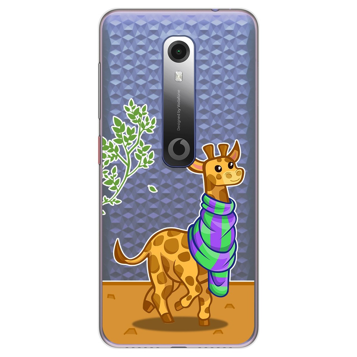 Funda Gel Transparente para Vodafone Smart N10 diseño Jirafa Dibujos