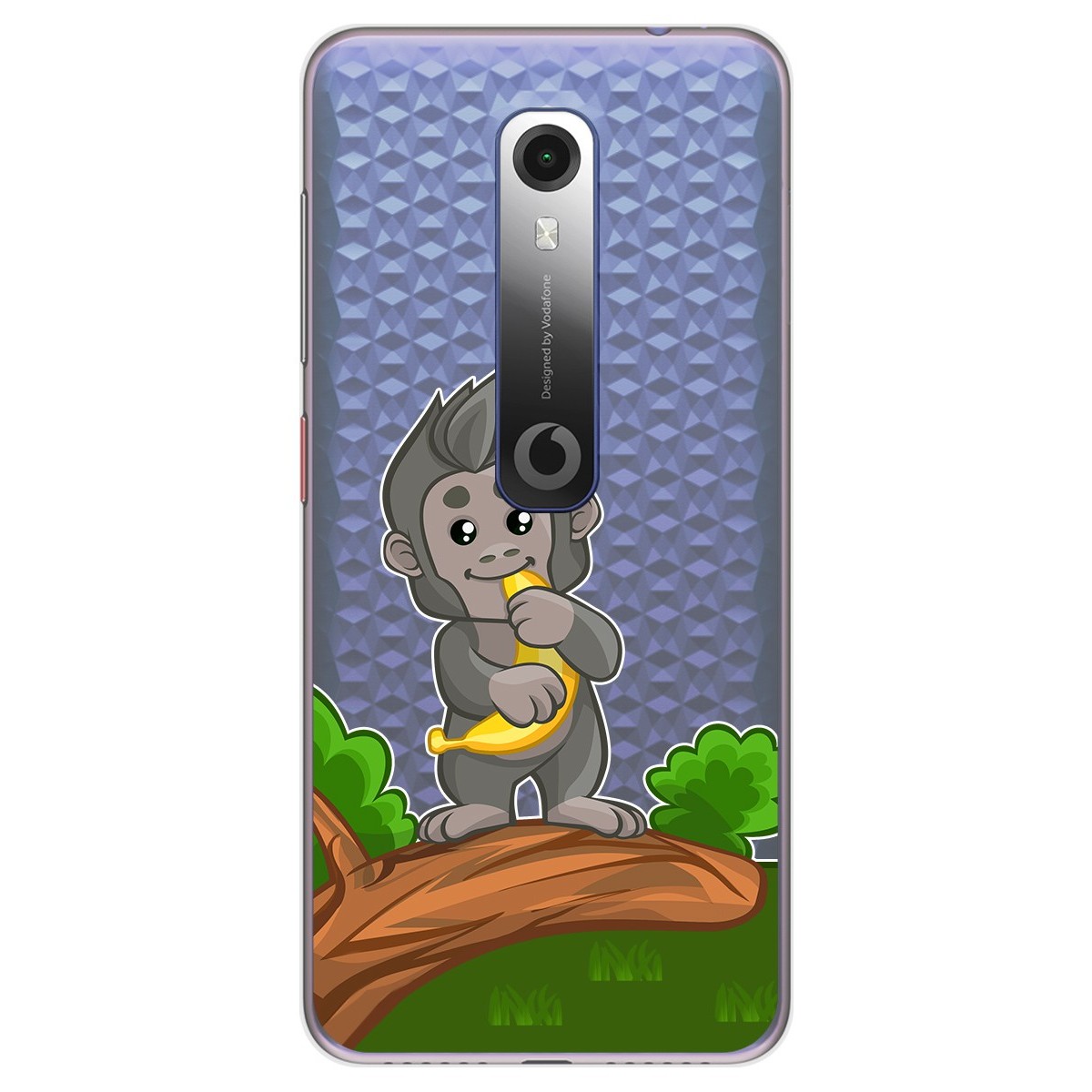 Funda Gel Transparente para Vodafone Smart N10 diseño Mono Dibujos