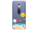 Funda Gel Transparente para Vodafone Smart N10 diseño Playa Dibujos