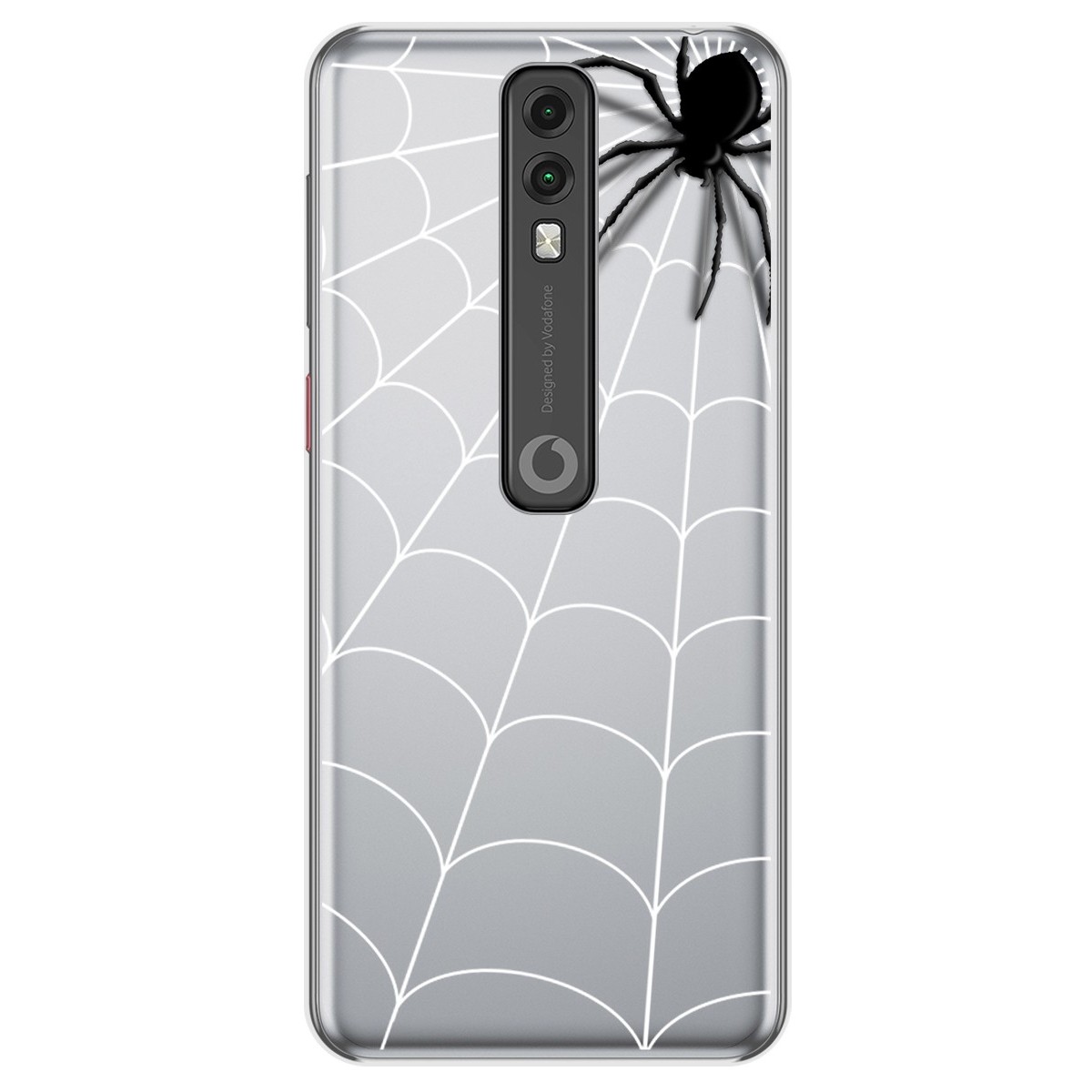 Funda Gel Transparente para Vodafone Smart V10 diseño Araña Dibujos