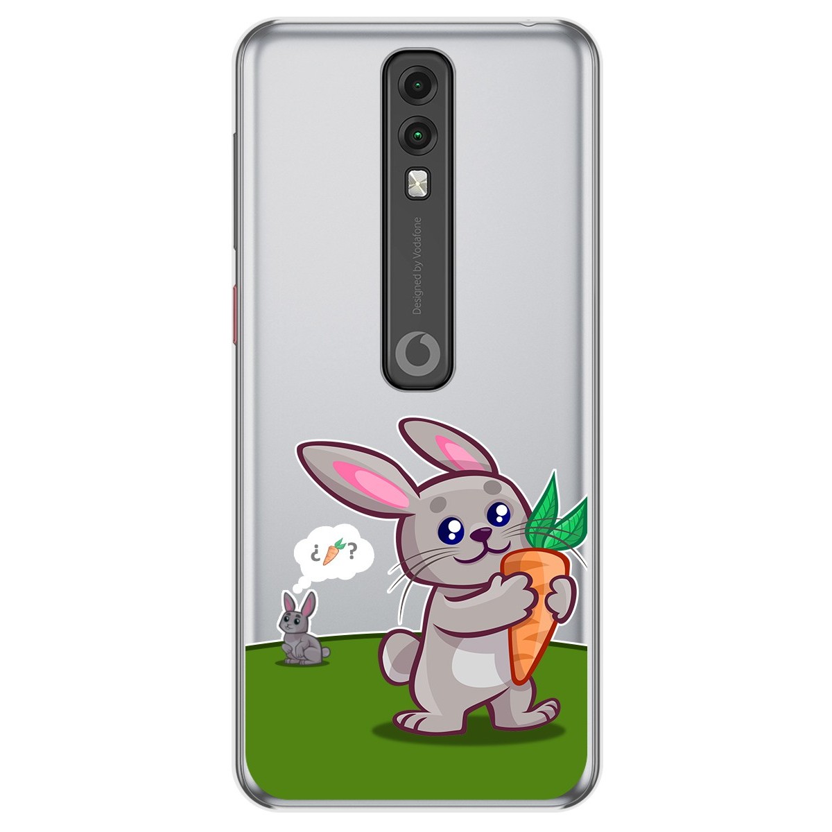 Funda Gel Transparente para Vodafone Smart V10 diseño Conejo Dibujos