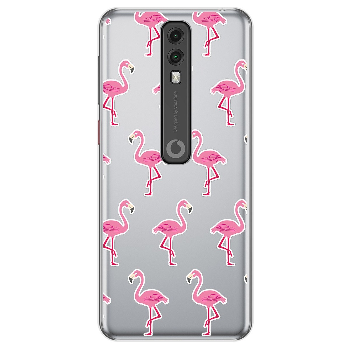 Funda Gel Transparente para Vodafone Smart V10 diseño Flamenco Dibujos