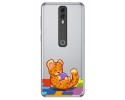 Funda Gel Transparente para Vodafone Smart V10 diseño Leopardo Dibujos