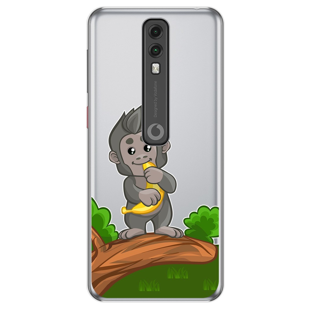 Funda Gel Transparente para Vodafone Smart V10 diseño Mono Dibujos