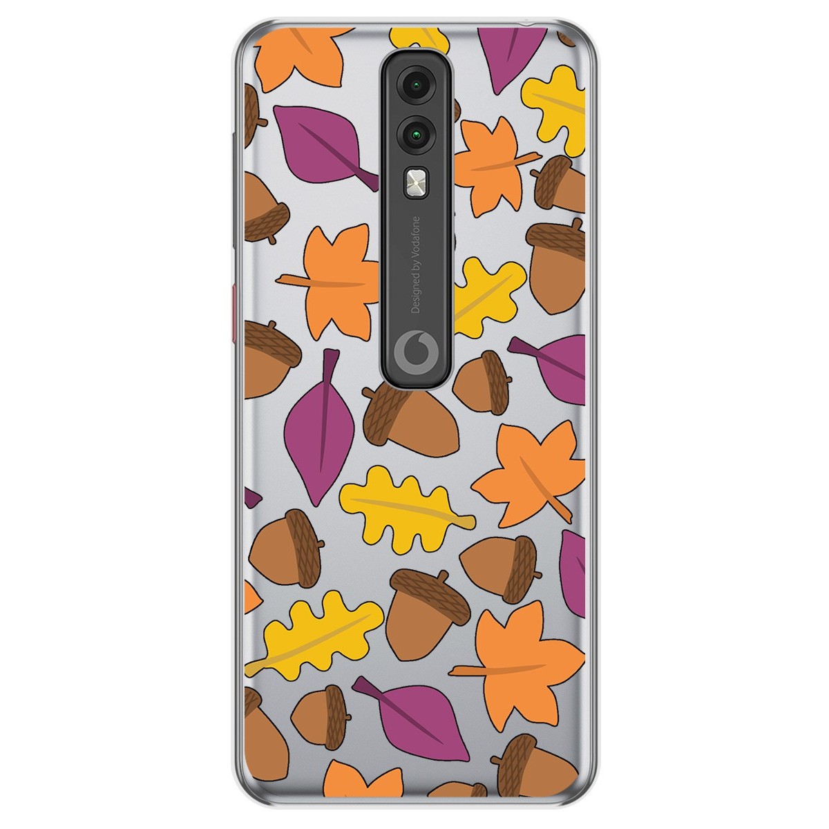 Funda Gel Transparente para Vodafone Smart V10 diseño Otoño Dibujos