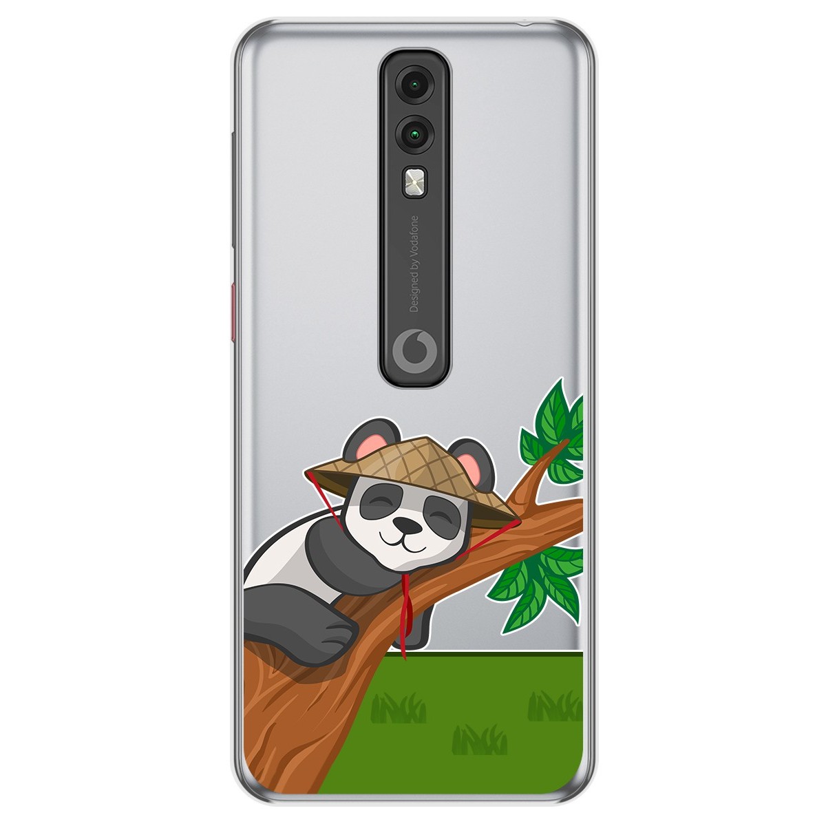 Funda Gel Transparente para Vodafone Smart V10 diseño Panda Dibujos