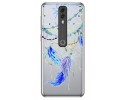 Funda Gel Transparente para Vodafone Smart V10 diseño Plumas Dibujos