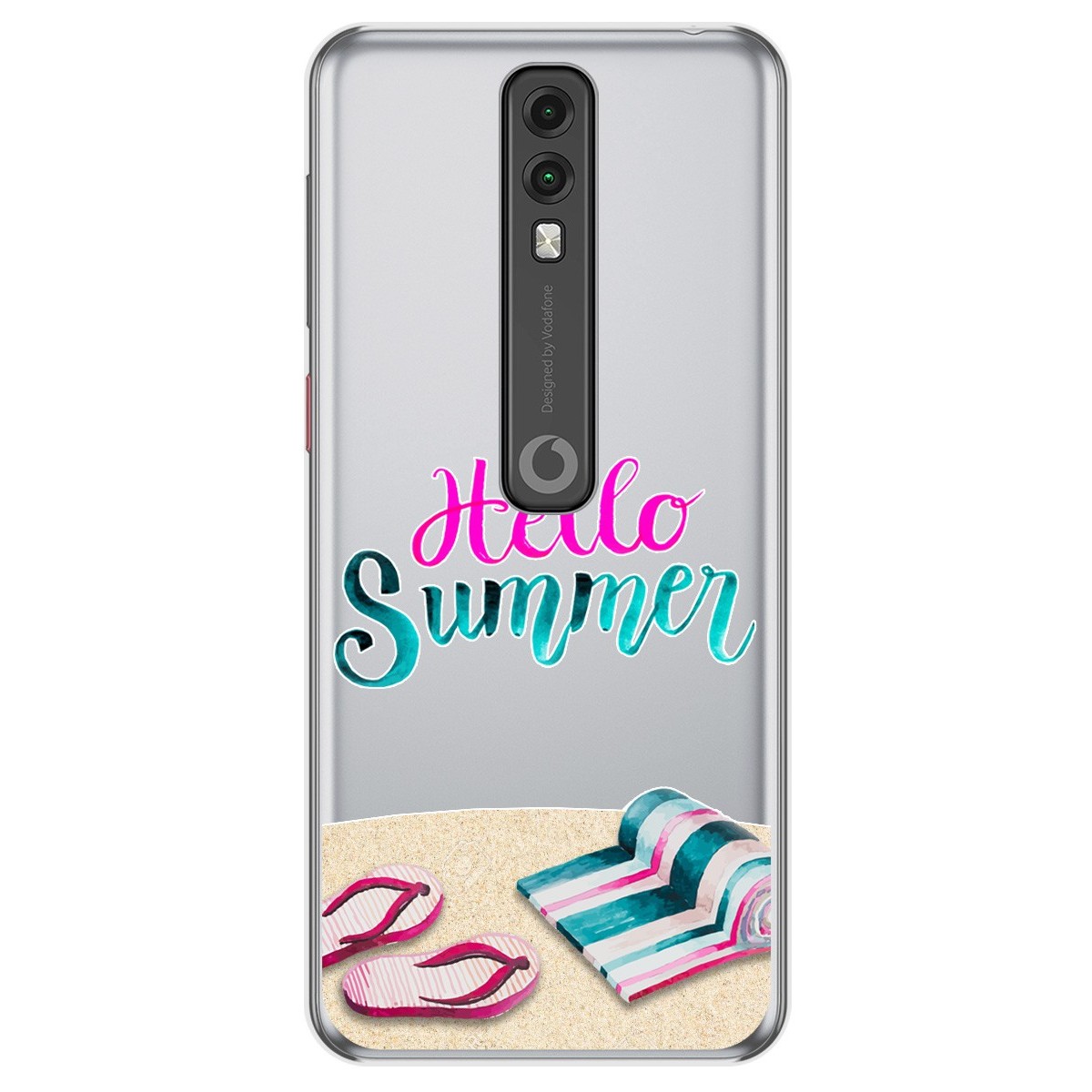 Funda Gel Transparente para Vodafone Smart V10 diseño Summer Dibujos