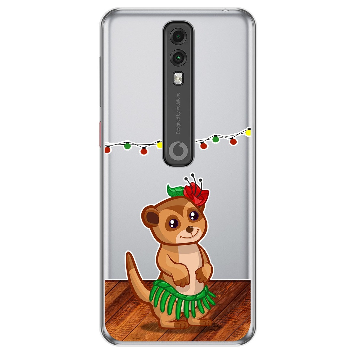 Funda Gel Transparente para Vodafone Smart V10 diseño Suricata Dibujos
