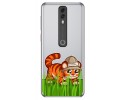 Funda Gel Transparente para Vodafone Smart V10 diseño Tigre Dibujos