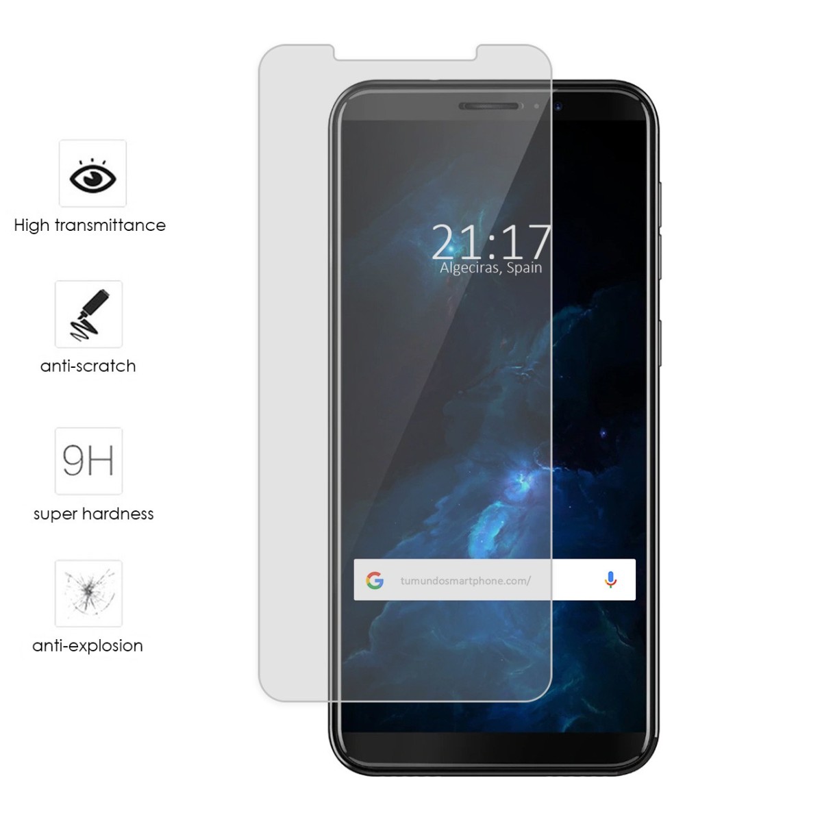 Protector Cristal Templado para Cubot J5 Vidrio