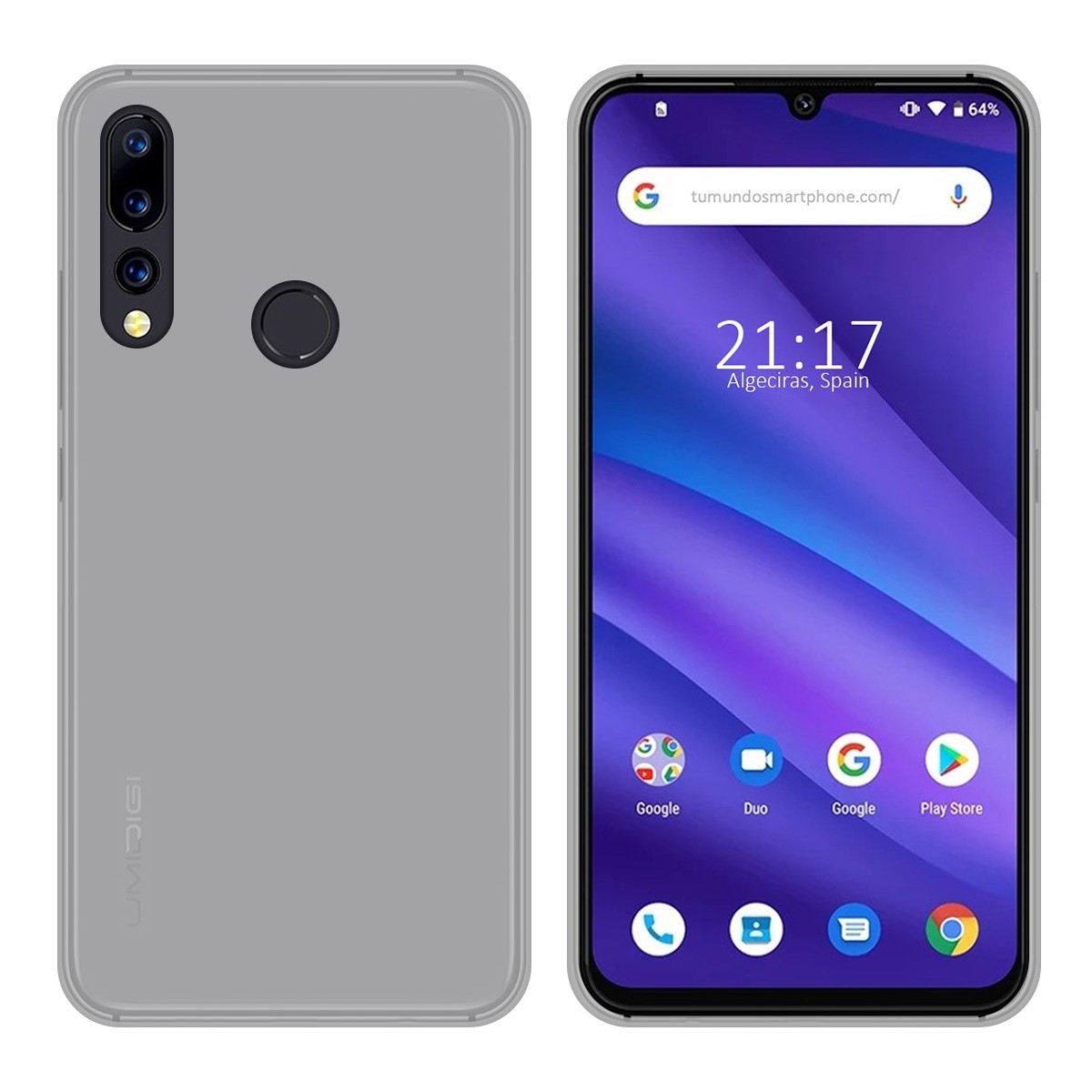 Funda Gel Tpu para Umidigi A5 Pro Color Transparente