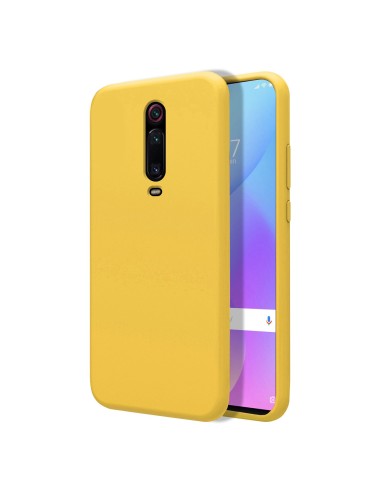 Funda Silicona Líquida Ultra Suave para Xiaomi Mi 9T / Mi 9T Pro color Amarillo