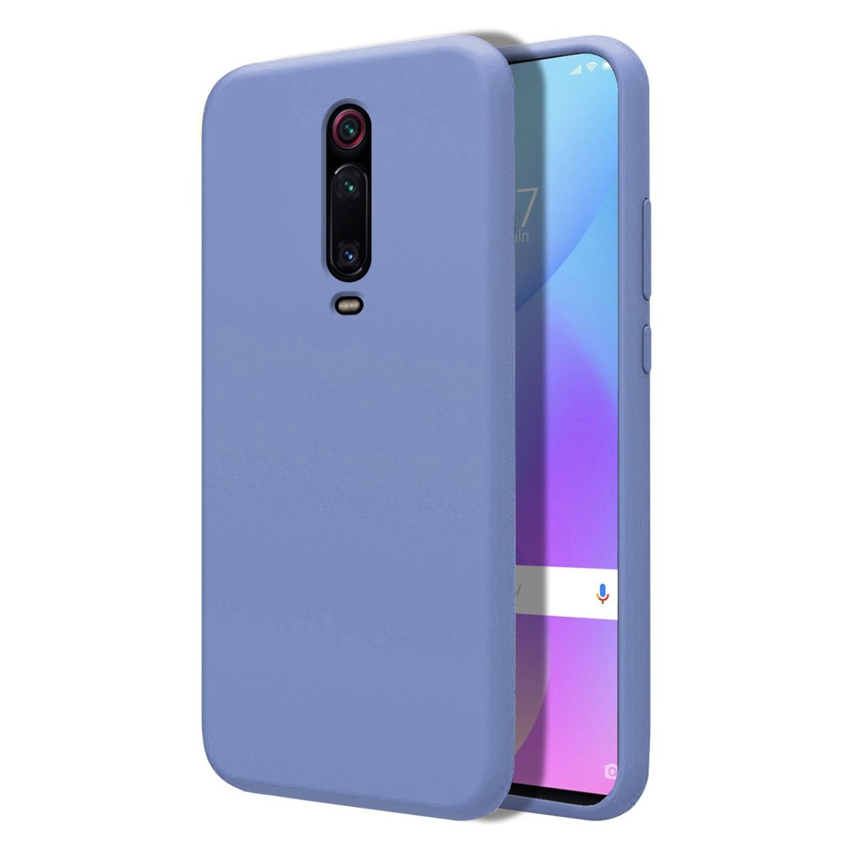 Funda Silicona Líquida Ultra Suave para Xiaomi Mi 9T / Mi 9T Pro color Azul Celeste