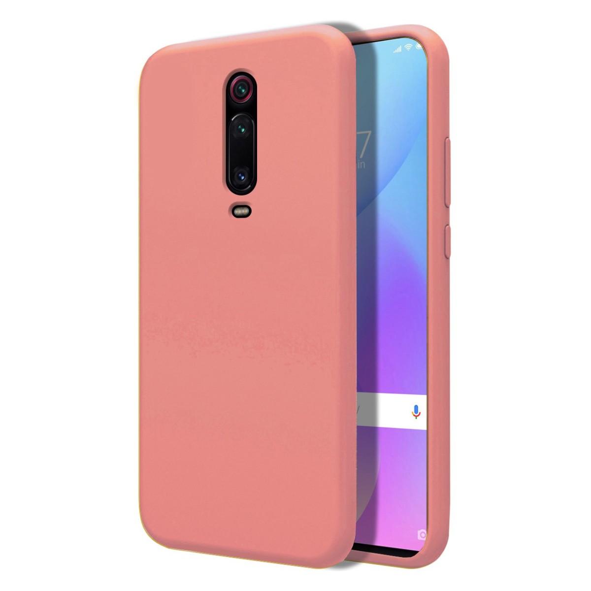 Funda Silicona Líquida Ultra Suave para Xiaomi Mi 9T / Mi 9T Pro color Rosa