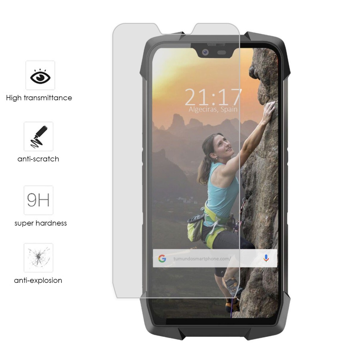 Protector Cristal Templado para Blackview BV9700 Pro Vidrio