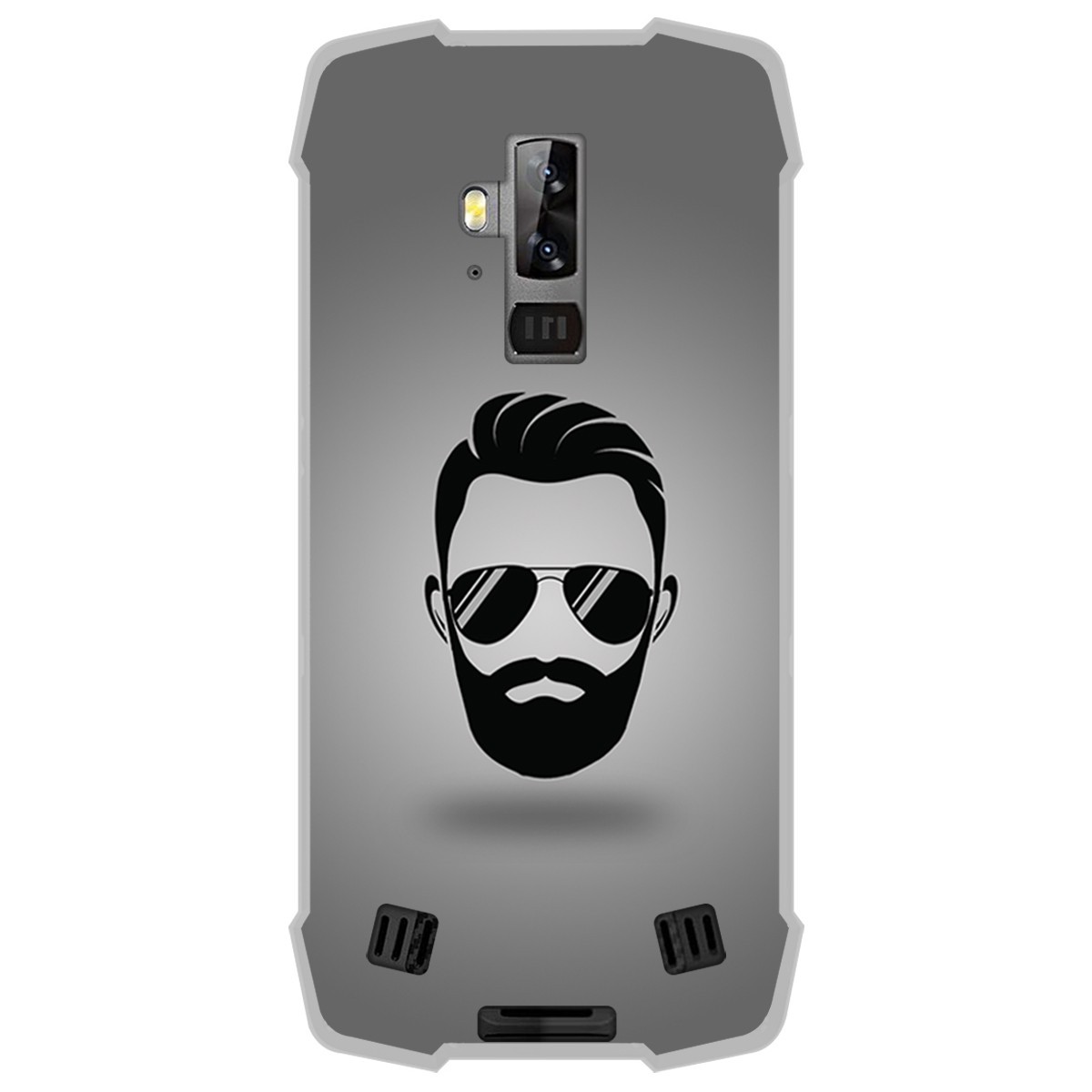 Funda Gel Tpu para Blackview BV9700 Pro diseño Barba Dibujos