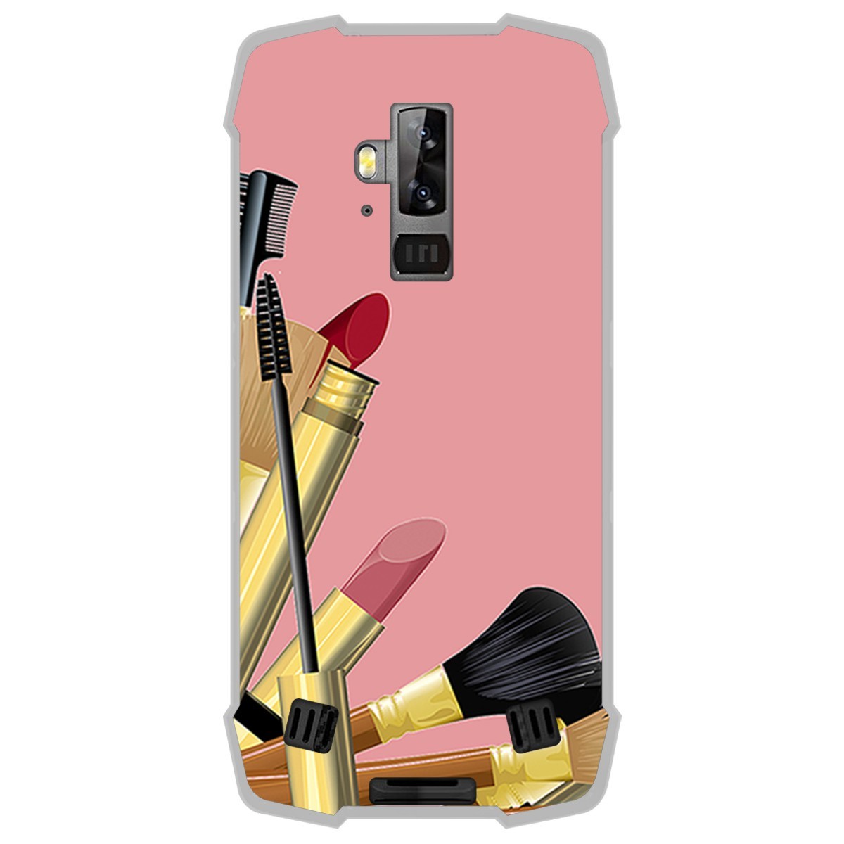 Funda Gel Tpu para Blackview BV9700 Pro diseño Brochas Dibujos