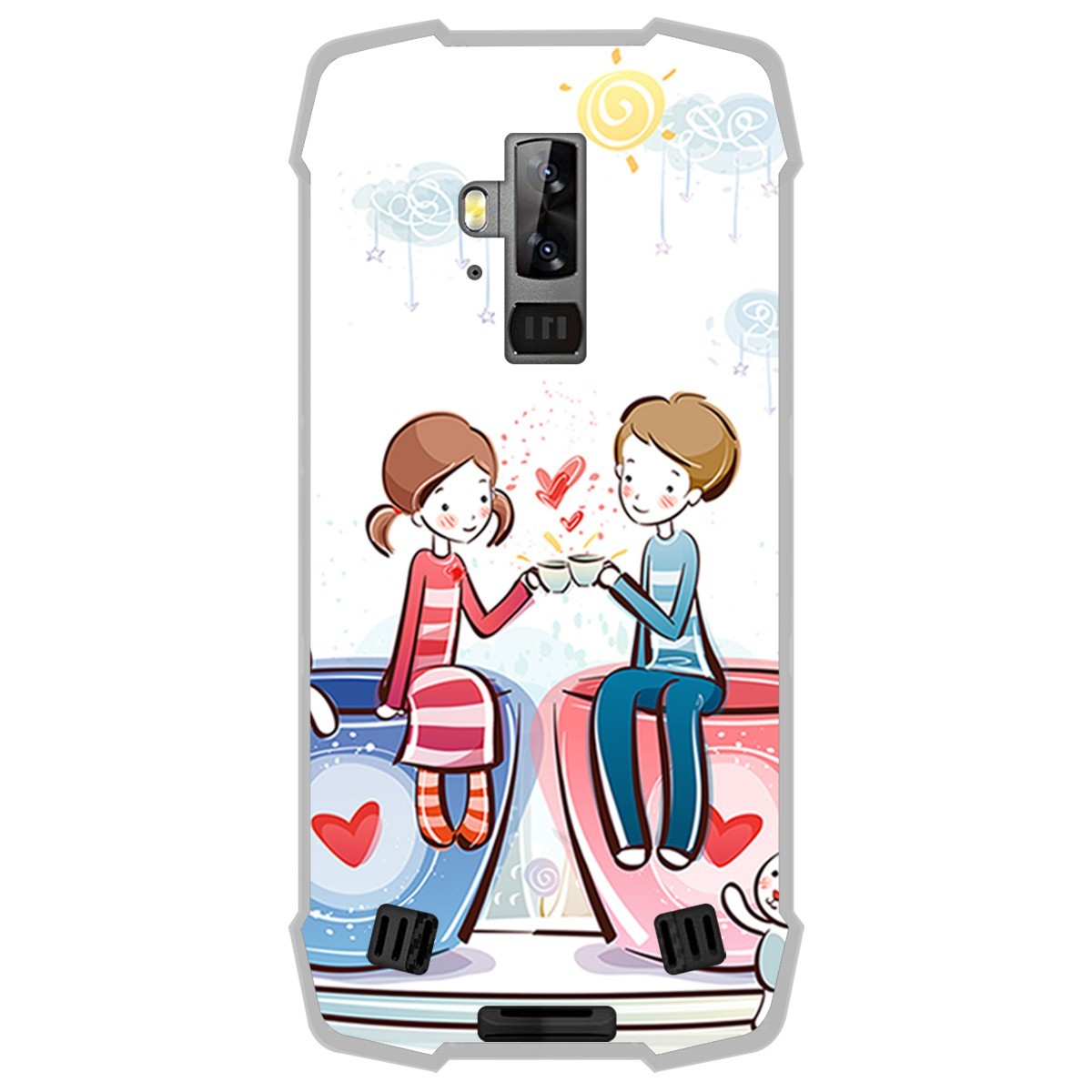 Funda Gel Tpu para Blackview BV9700 Pro diseño Café Dibujos