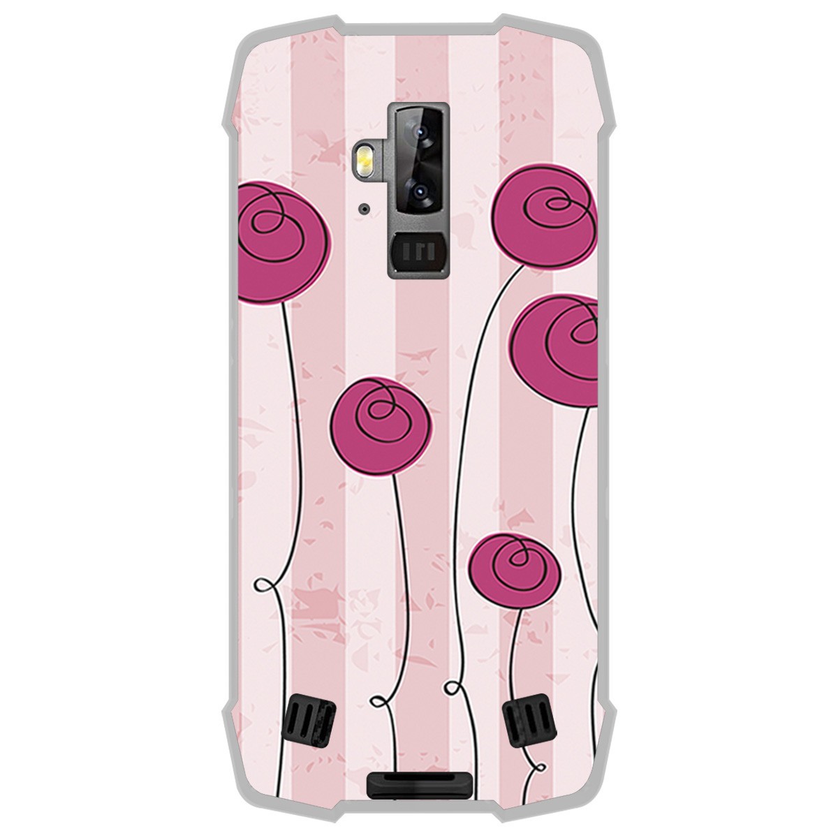 Funda Gel Tpu para Blackview BV9700 Pro diseño Flores Vintage Dibujos