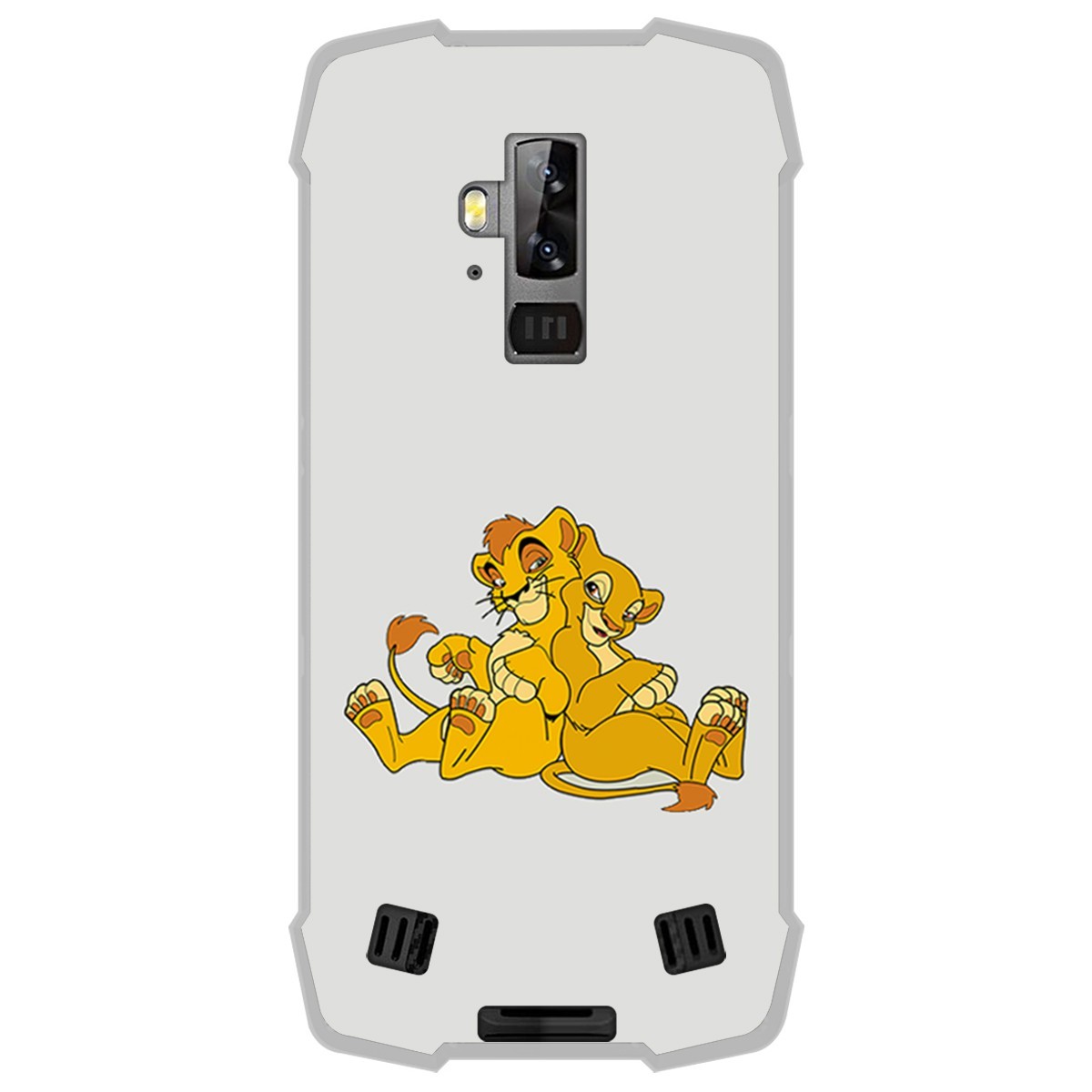 Funda Gel Tpu para Blackview BV9700 Pro diseño Leones Dibujos