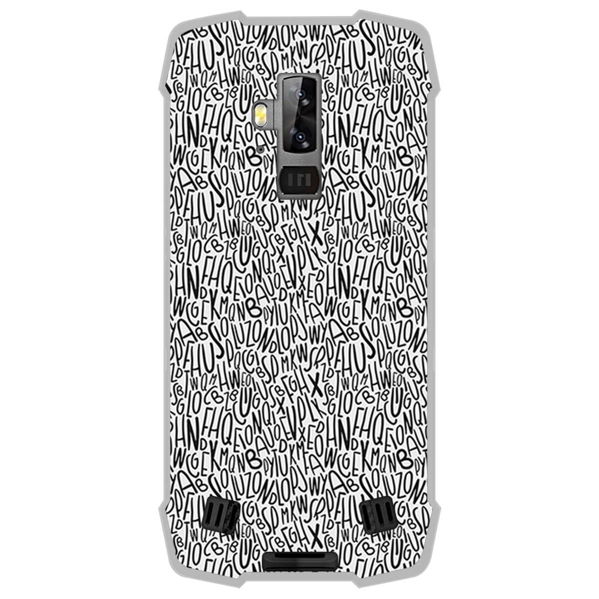 Funda Gel Tpu para Blackview BV9700 Pro diseño Letras Dibujos
