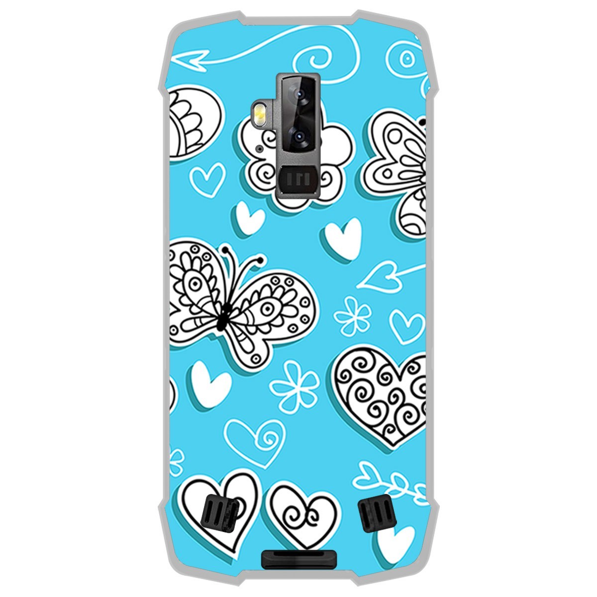 Funda Gel Tpu para Blackview BV9700 Pro diseño Mariposas Dibujos