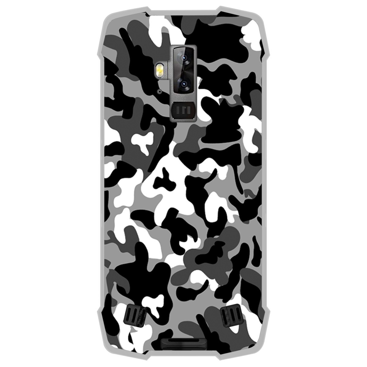 Funda Gel Tpu para Blackview BV9700 Pro diseño Snow Camuflaje Dibujos