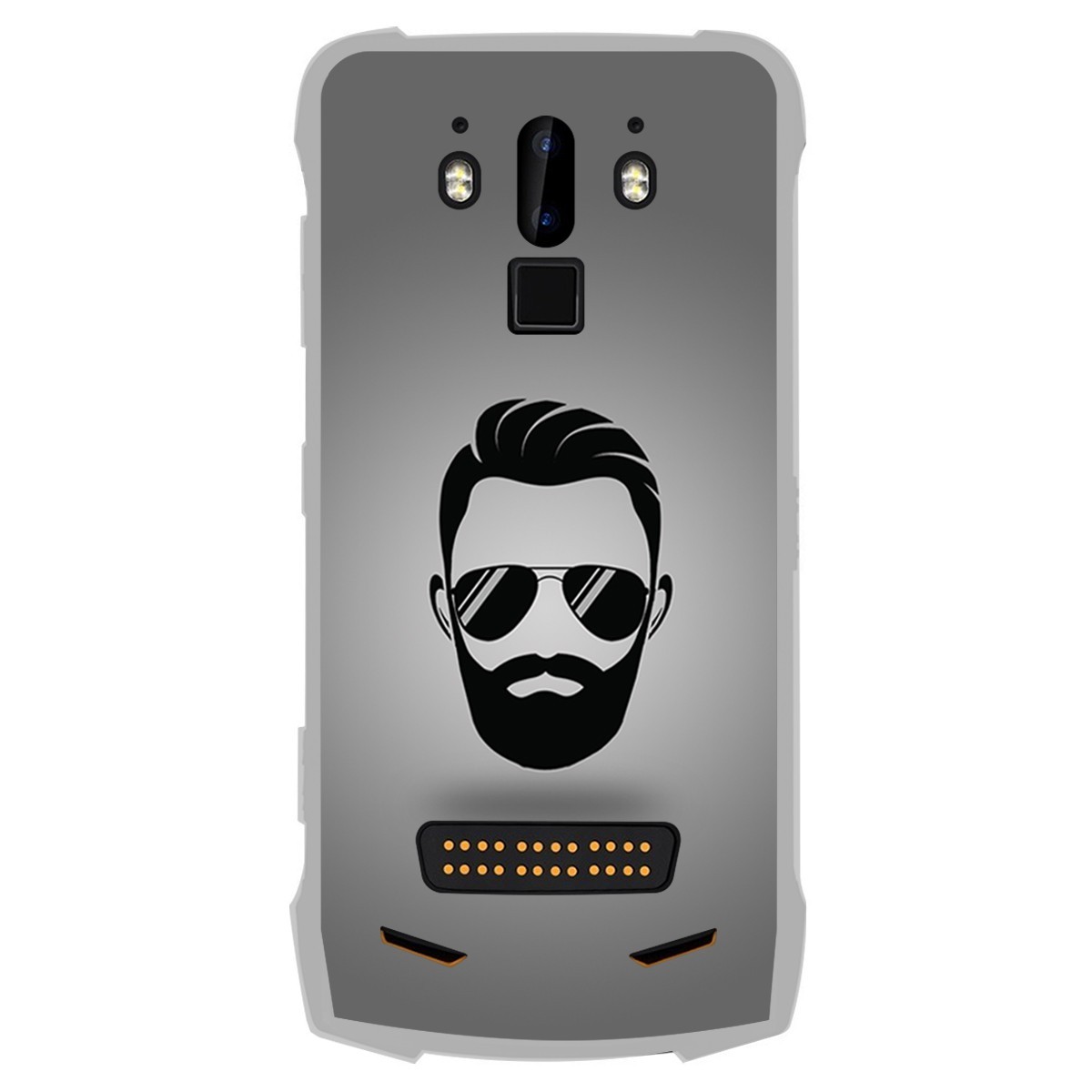 Funda Gel Tpu para Doogee S90 diseño Barba Dibujos