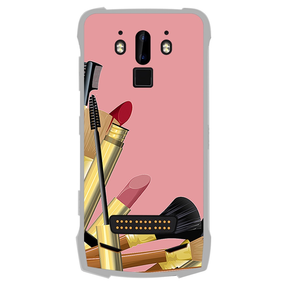 Funda Gel Tpu para Doogee S90 diseño Brochas Dibujos
