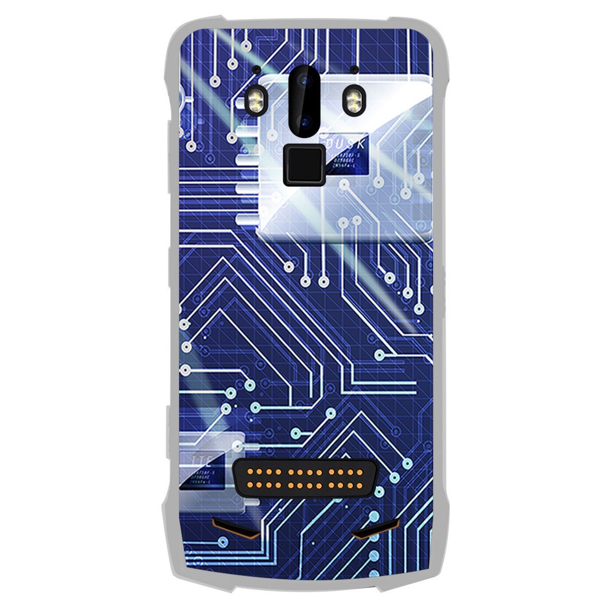 Funda Gel Tpu para Doogee S90 diseño Circuito Dibujos