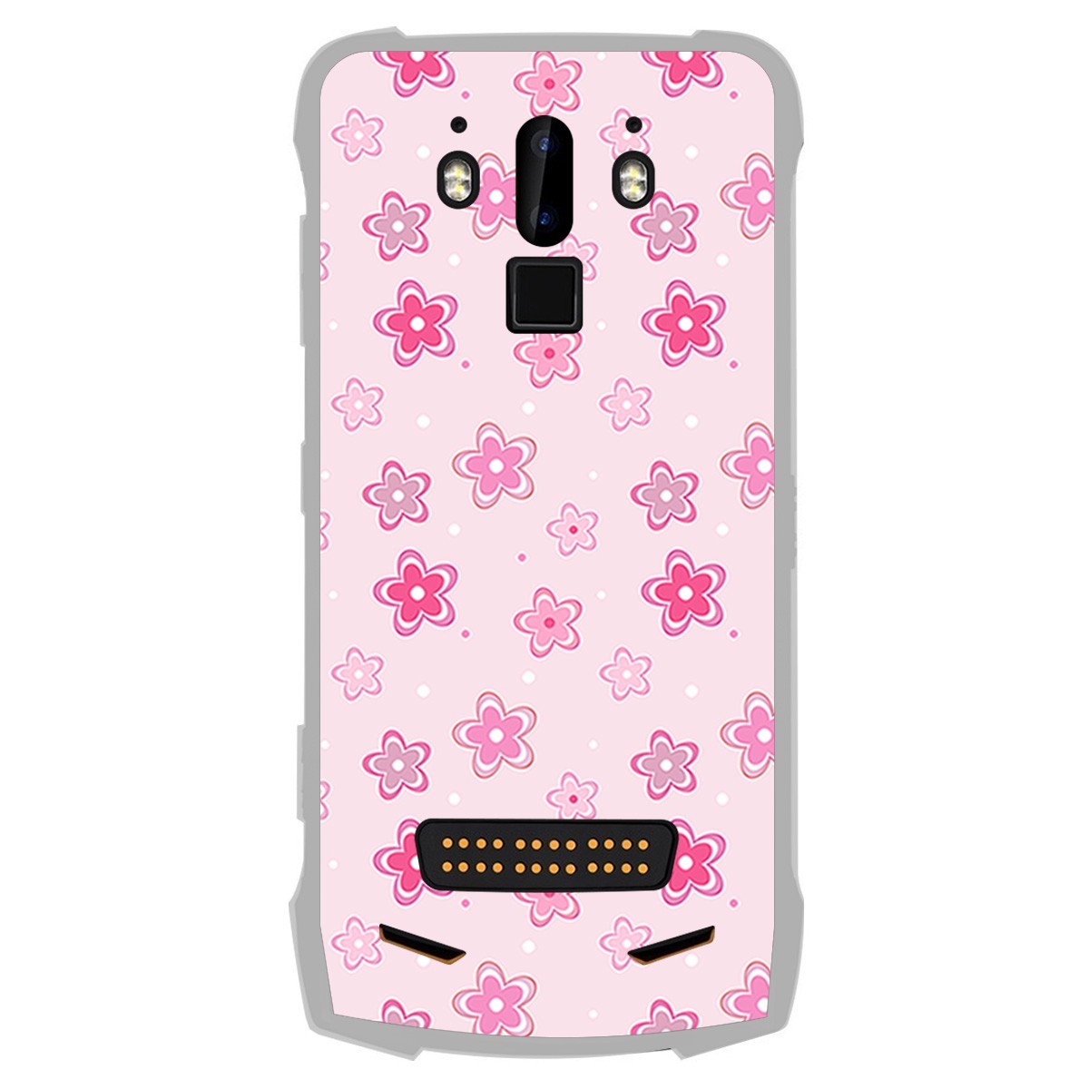 Funda Gel Tpu para Doogee S90 diseño Flores Dibujos