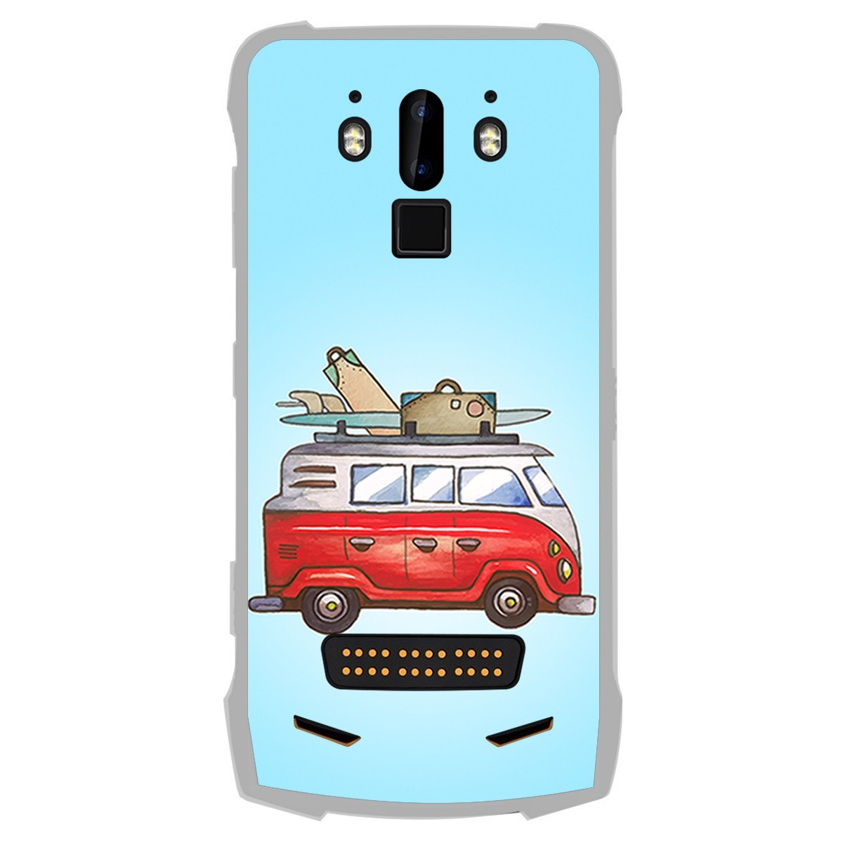 Funda Gel Tpu para Doogee S90 diseño Furgoneta Dibujos