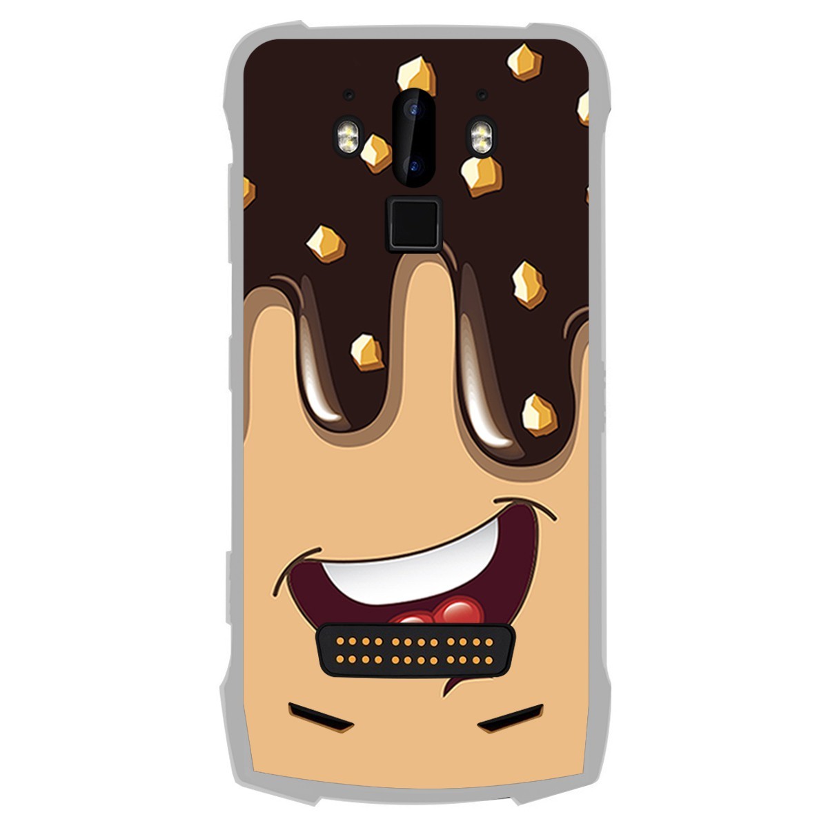 Funda Gel Tpu para Doogee S90 diseño Helado Chocolate Dibujos