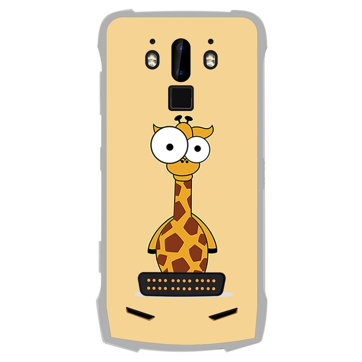 Funda Gel Tpu para Doogee S90 diseño Jirafa Dibujos