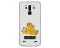 Funda Gel Tpu para Doogee S90 diseño Leones Dibujos