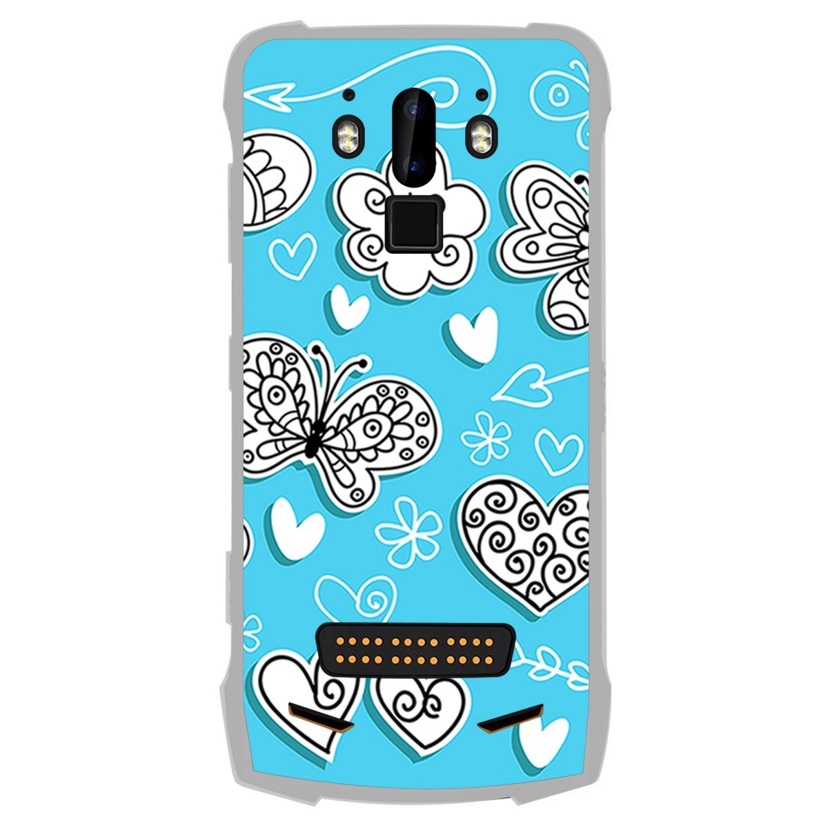 Funda Gel Tpu para Doogee S90 diseño Mariposas Dibujos
