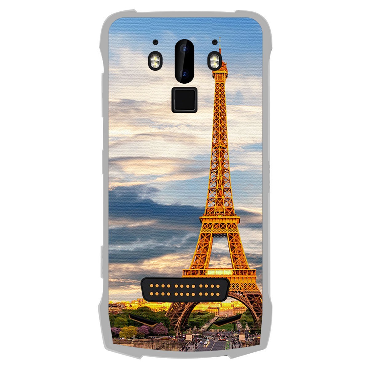 Funda Gel Tpu para Doogee S90 diseño Paris Dibujos