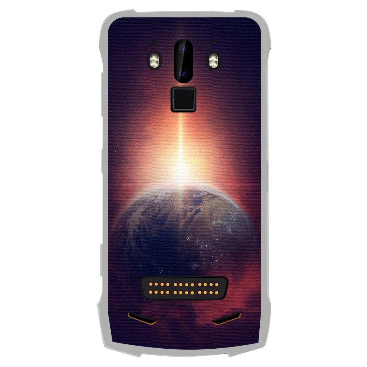 Funda Gel Tpu para Doogee S90 diseño Tierra Dibujos