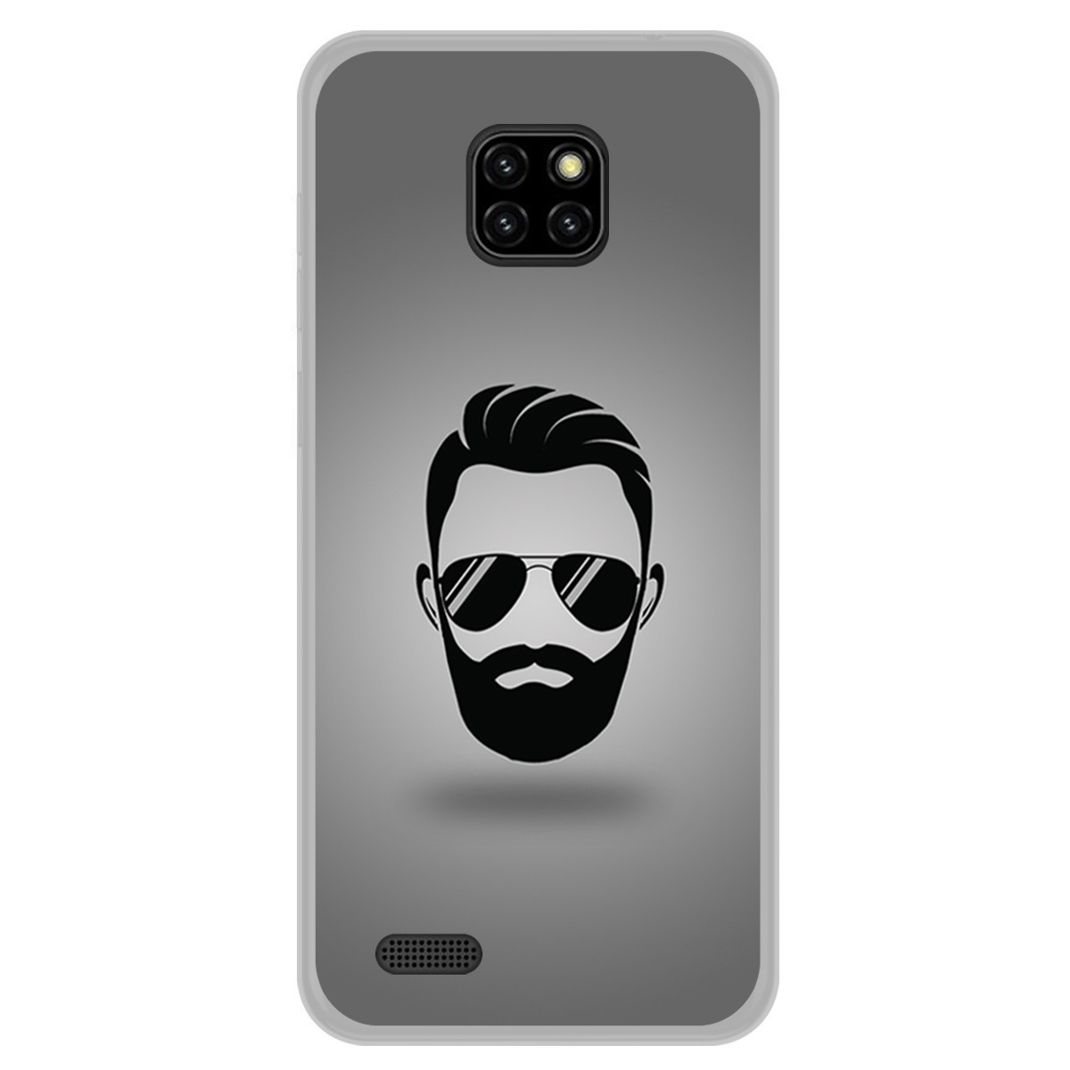 Funda Gel Tpu para Ulefone Note 7 diseño Barba Dibujos