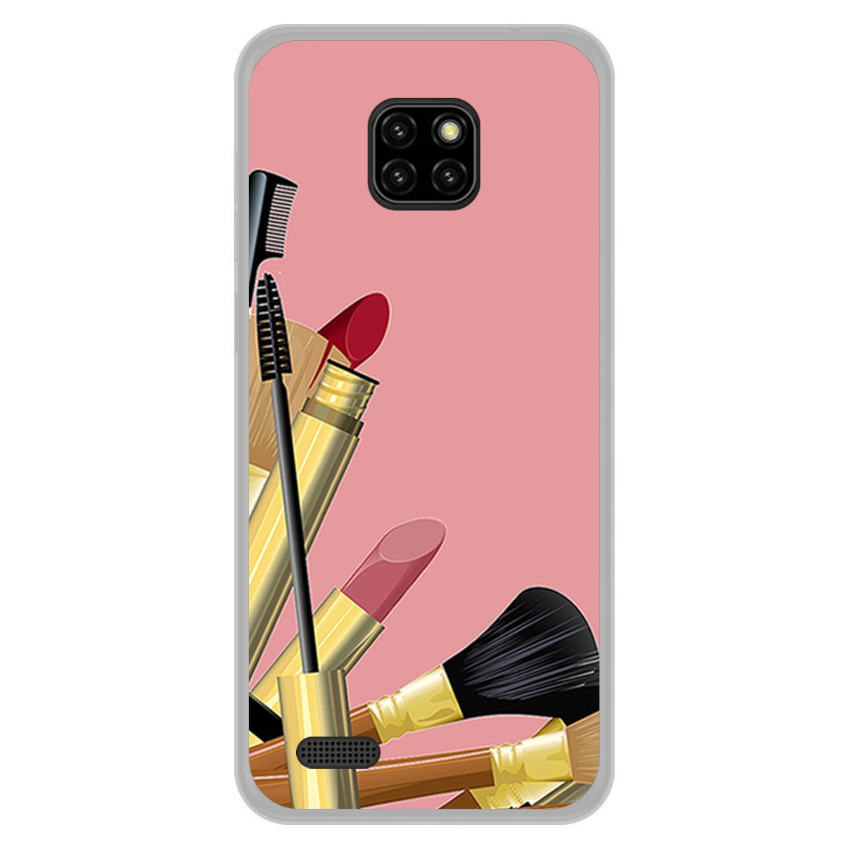 Funda Gel Tpu para Ulefone Note 7 diseño Brochas Dibujos