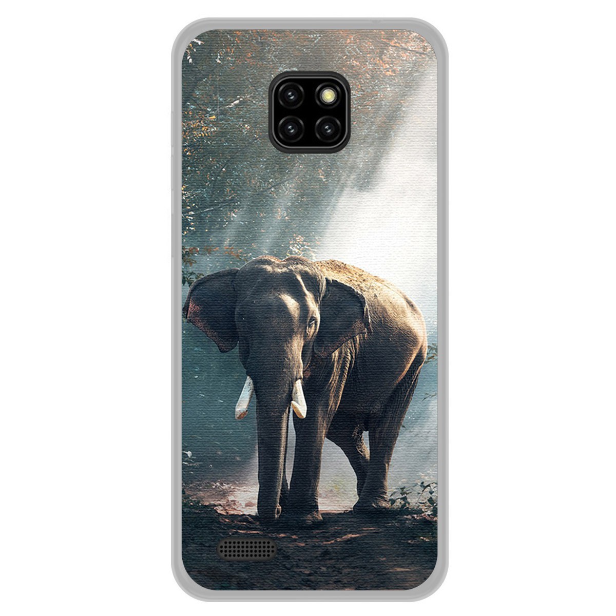 Funda Gel Tpu para Ulefone Note 7 diseño Elefante Dibujos