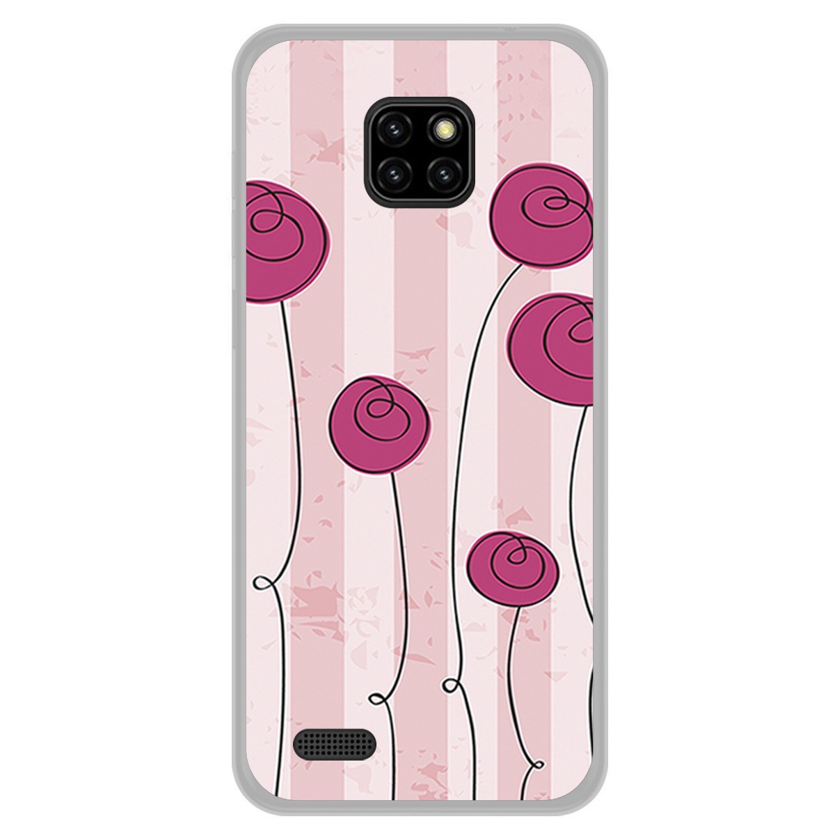 Funda Gel Tpu para Ulefone Note 7 diseño Flores Vintage Dibujos