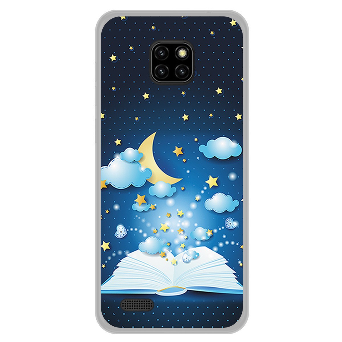 Funda Gel Tpu para Ulefone Note 7 diseño Libro Cuentos Dibujos